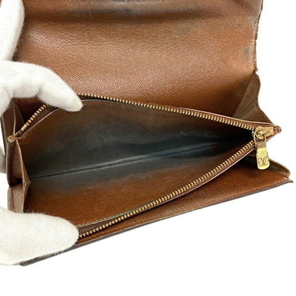 LOUIS VUITTON Long Wallet Portofeuil Sarah Brown Monogram M61734 MI1903  Bi-Fold - Picture 8 of 10